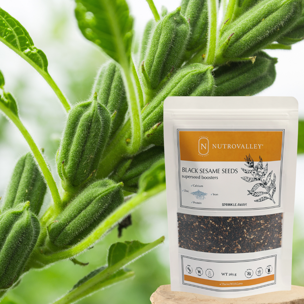 buy sesame seeds for planting BLACK SESAME SEEDS (WHOLE) – Nutrovalley